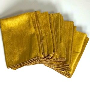 Fourteen Gold Cloth Napkins